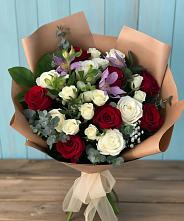 Букет цветов из:  Розы и Альстромерии в Тульском Республика Адыгея