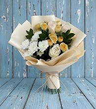 Букет цветов из:  Розы и Хризантемы в Тульском Республика Адыгея
