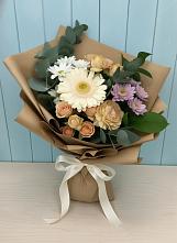 Букет цветов из:  Герберы и Хризантемы в Тульском Республика Адыгея