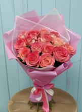 Букет 15 Розовых роз Равель в Тульском Республика Адыгея
