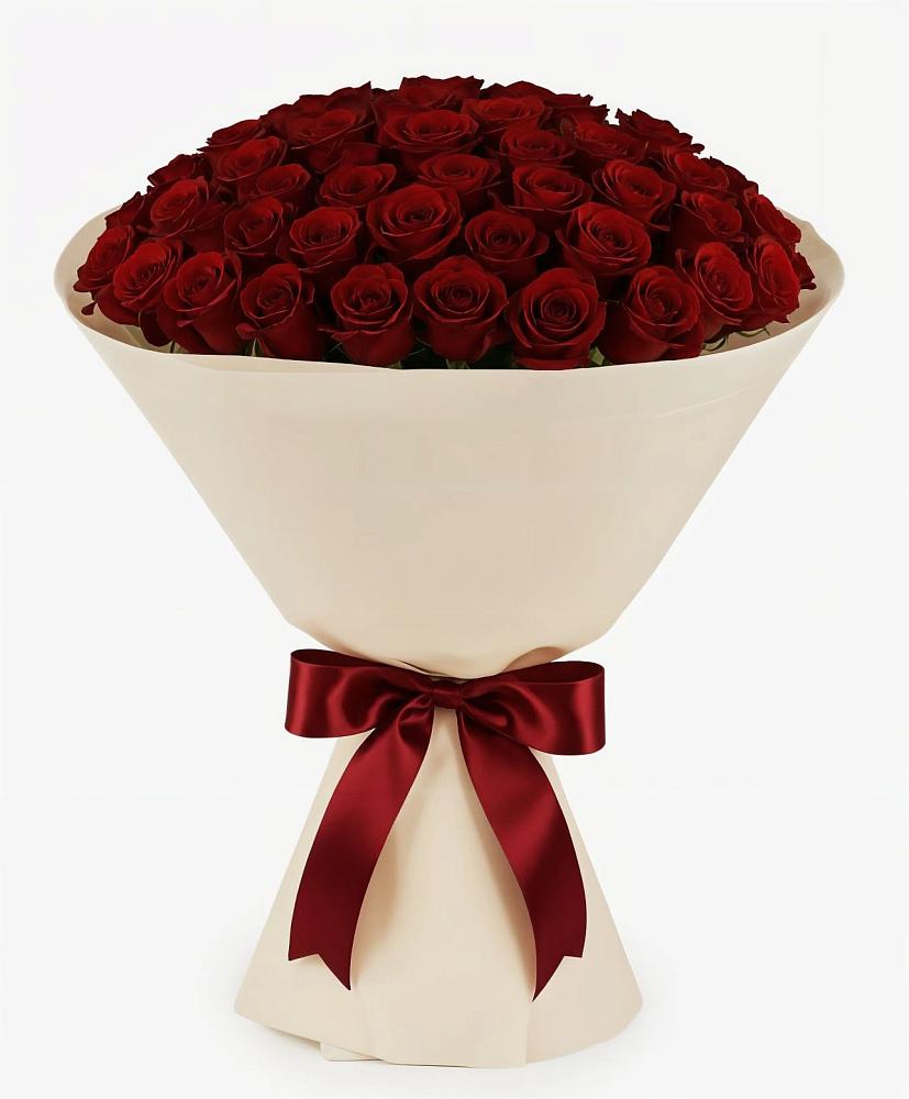 Букет 101 Бордовая роза Блэк Бакарра в Тульском Республика Адыгея