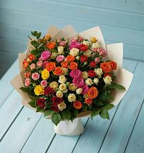 Букет Микс из разноцветных кустовых роз #REPLACE_PRED# Тульском Республика Адыгея