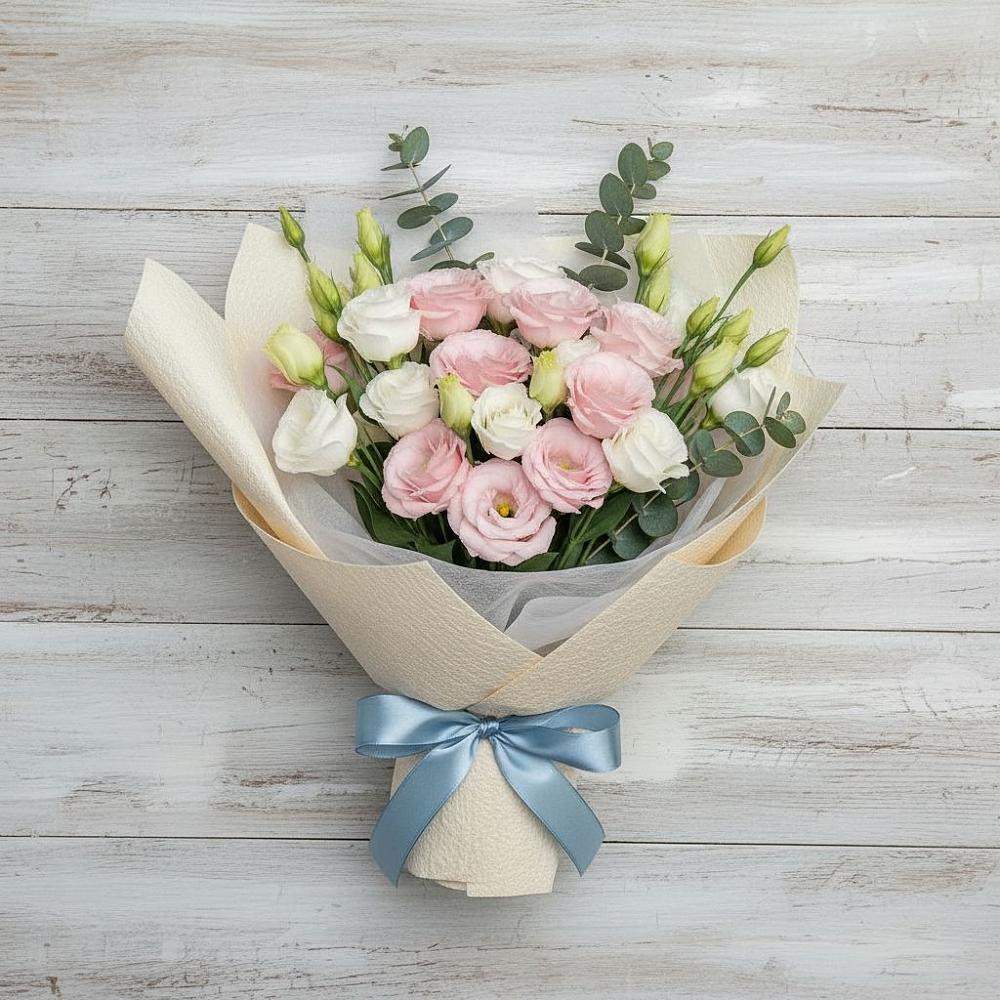 Букет цветов из: Лизиантусы в Тульском Республика Адыгея